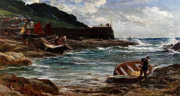 The Haven Under The Hill Oil Painting by Edwin John Ellis