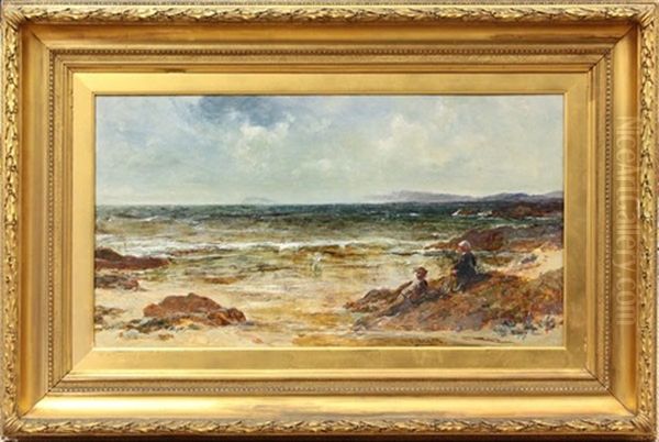 At The Seashore Oil Painting by Edwin John Ellis