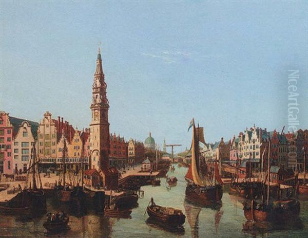 Amsterdam, Holland Oil Painting by Joseph Francis Ellis