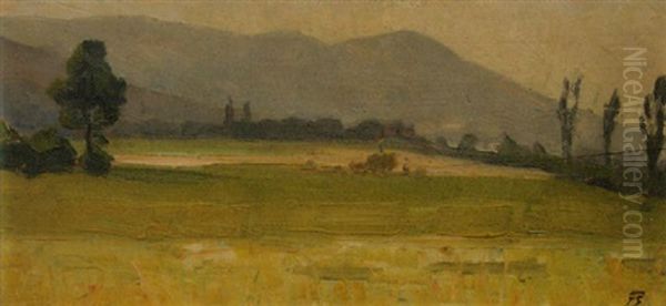 Weite Landschaft Oil Painting by Franz Jakob Elmiger