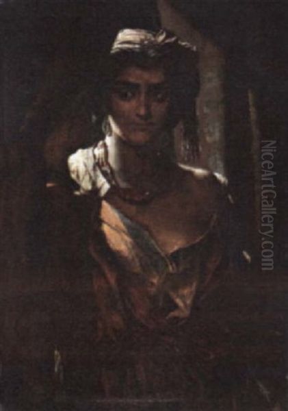 Judith At The Tent Of Holofernes Oil Painting by Alfred W. Elmore