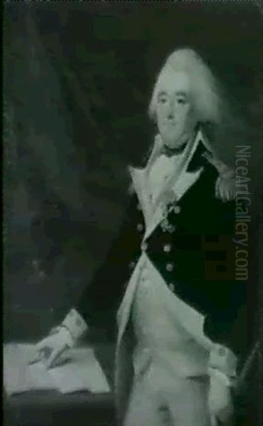 Portrait Of General Anthony Wayne Oil Painting by Jean Pierre Henri Elouis