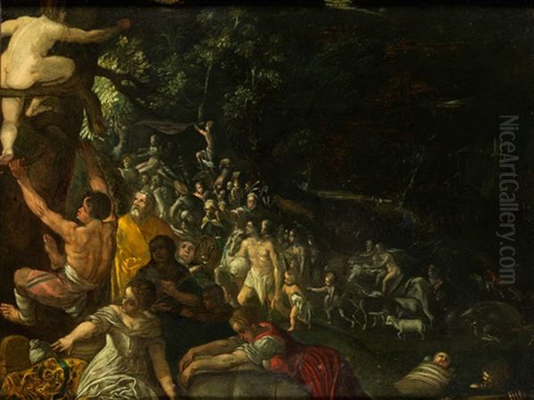 Die Sintflut Oil Painting by Adam Elsheimer