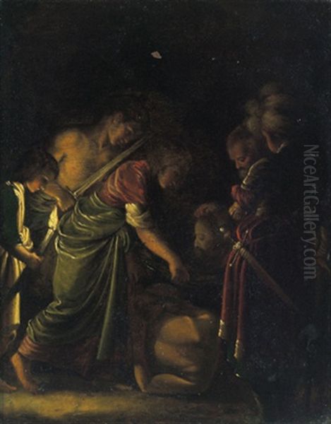 Die Enthauptung Johannes D.t. Oil Painting by Adam Elsheimer