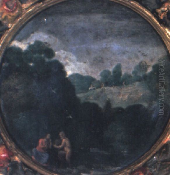 Paysage Avec La Tentation Du Christ Oil Painting by Adam Elsheimer