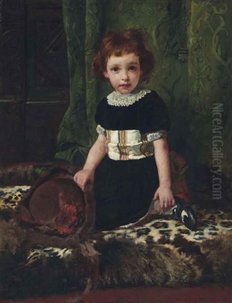 Lily Cocciolitti Oil Painting by Arthur John Elsley