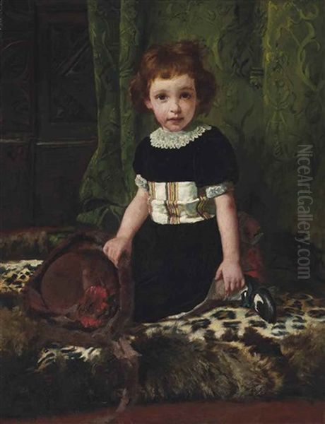 Lily Cocciolitti Oil Painting by Arthur John Elsley