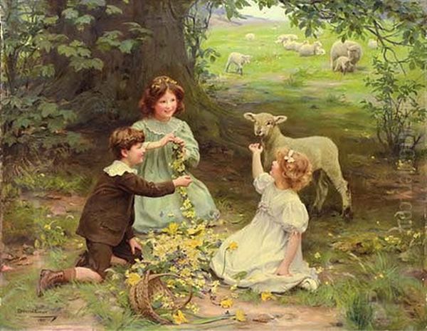 The Joy Of Spring Oil Painting by Arthur John Elsley