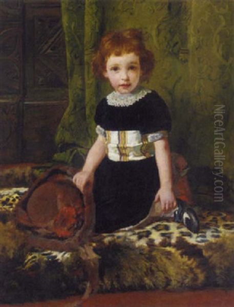 Lily Cocciolitti Oil Painting by Arthur John Elsley