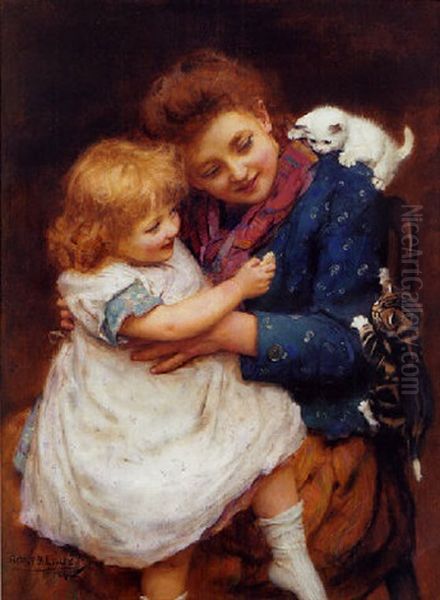 Playtime Oil Painting by Arthur John Elsley