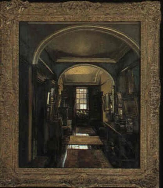 The Hallway Oil Painting by Mary Dawson (Bishop) Elwell