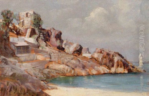 St. Ives Oil Painting by Frank Lewis Emanuel