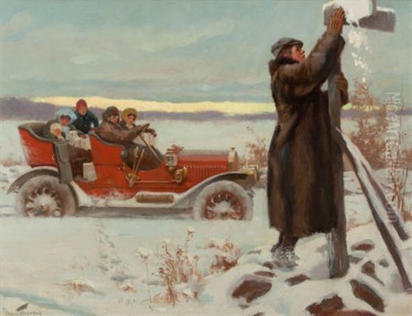 Finding The Way Home Oil Painting by Charles Chase Emerson