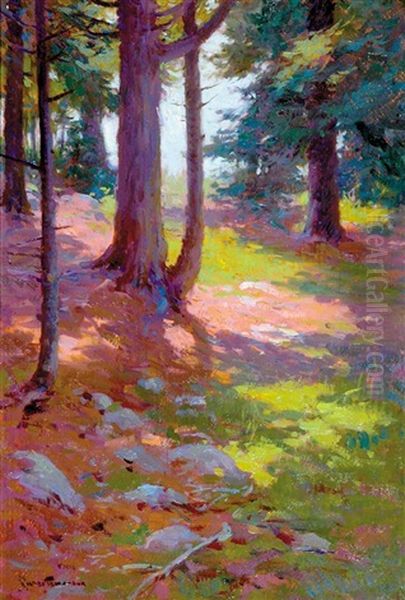 Dappled Sunlight Oil Painting by Charles Chase Emerson