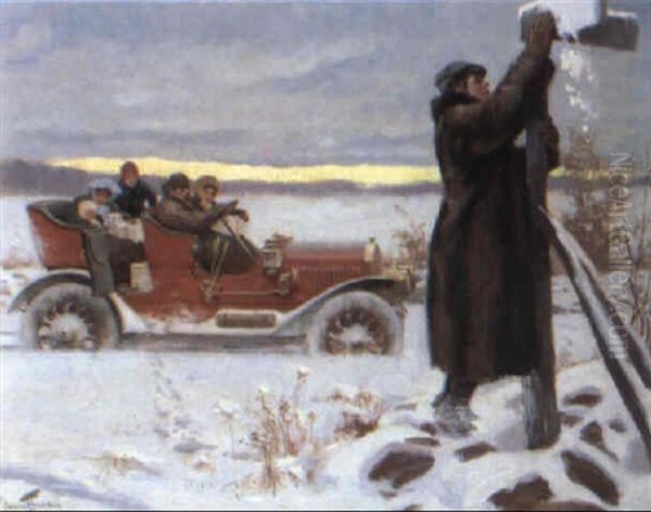 Finding The Way Oil Painting by Charles Chase Emerson