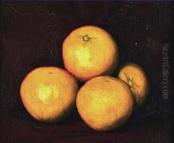 Stillleben Mit Grapefruits Oil Painting by Hans Emmenegger