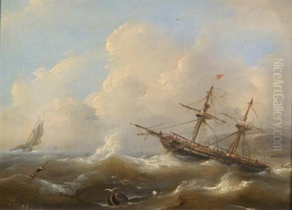 Marinescape Oil Painting by Govert Van Emmerik