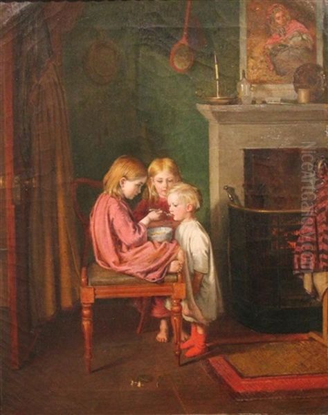 In The Nursery Oil Painting by Henry Hetherington Emmerson