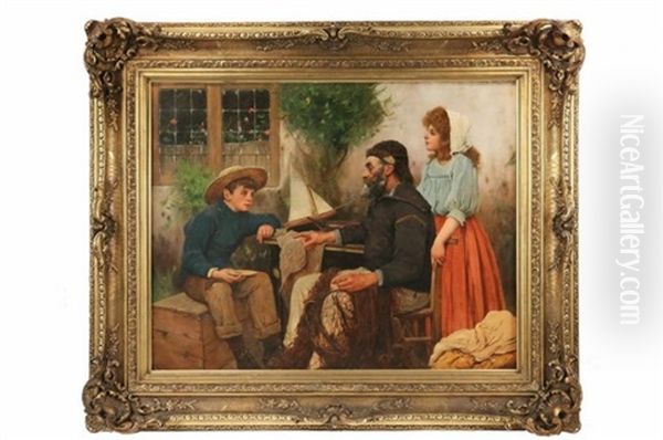 The Storyteller Oil Painting by Henry Hetherington Emmerson