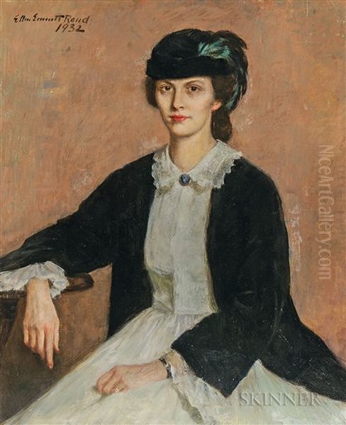 Brown-eyed Girl Oil Painting by Ellen G. (Mrs. Wm. Rand) Emmet