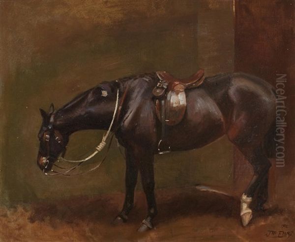 The Post Horse Oil Painting by John Emms