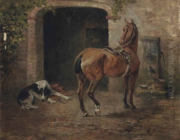 Faithful Companions Oil Painting by John Emms