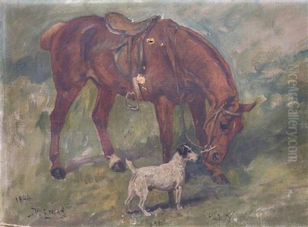 Paddy And Ned Oil Painting by John Emms