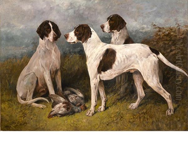 Ruby & Companions Oil Painting by John Emms