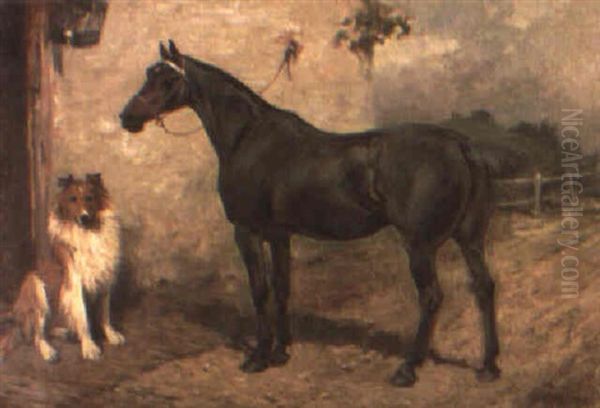 Stable Mates Oil Painting by John Emms