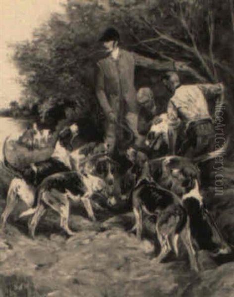 Huntsmen And Hounds by John Emms