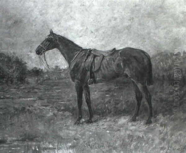 Study Of The Horse Hard Times Oil Painting by John Emms