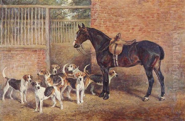 Before The Hunt Oil Painting by John Emms