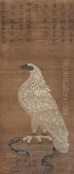 Eagle Oil Painting by  Emperor Huizong