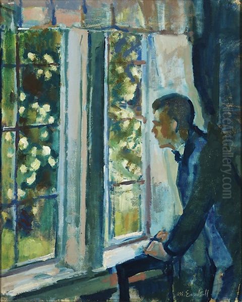 By The Window Oil Painting by Magnus Enckell