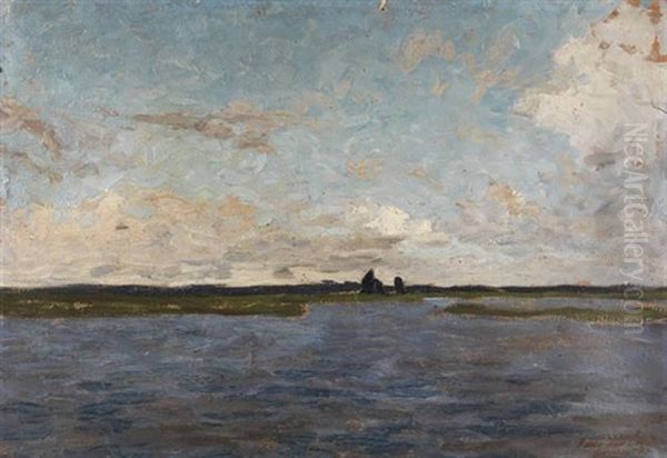 Hammeniederung Bei Worpswede Oil Painting by Hans am Ende