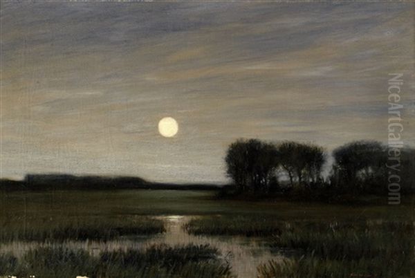 Landskap I Mansken Oil Painting by Hans am Ende