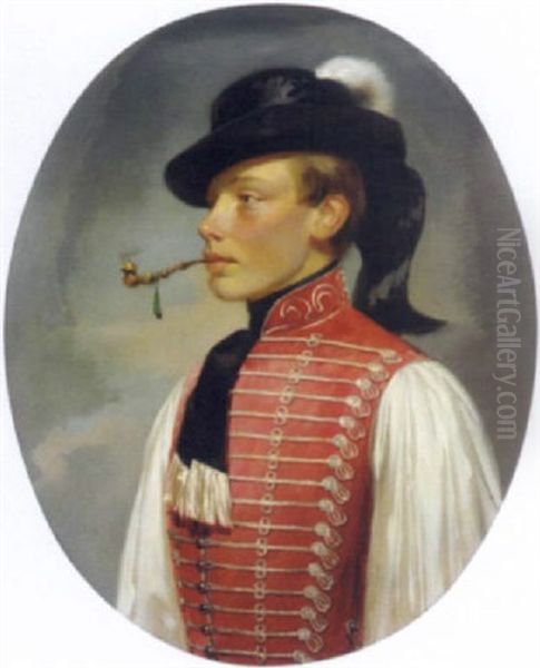 Portrait Johann Graf Migazzis Von Wahl Und Sonnenthurn Oil Painting by Edouard Ender