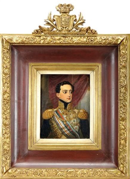 Retrato Do Rei D. Miguel I (1802-1866) Oil Painting by Johann Nepomuk Ender