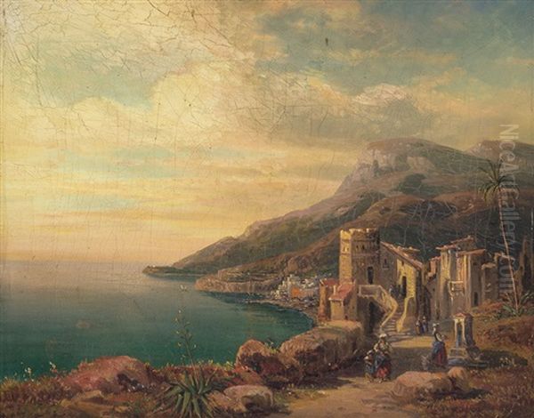 Paesaggio Costiero Oil Painting by Thomas Ender