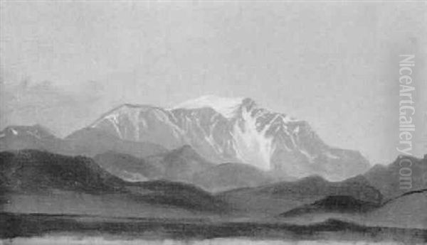 Blick Auf Den Schneeberg Oil Painting by Thomas Ender