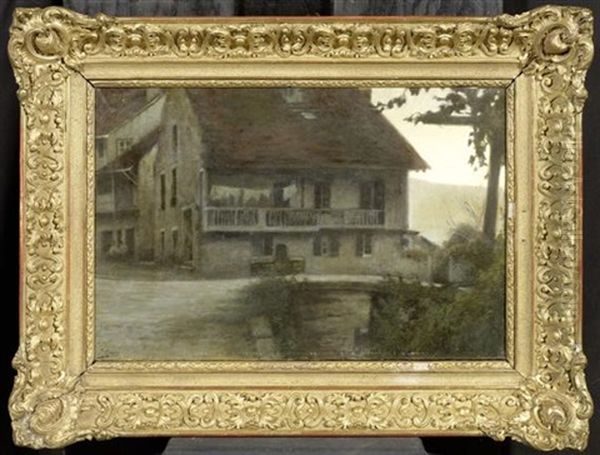 Bauernhaus Oil Painting by Jean-Joseph Enders