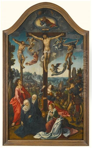 The Crucifixion Oil Painting by Cornelius Engebrechtsz