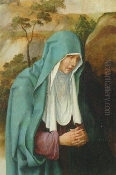 The Virgin In Mourning Oil Painting by Cornelius Engebrechtsz