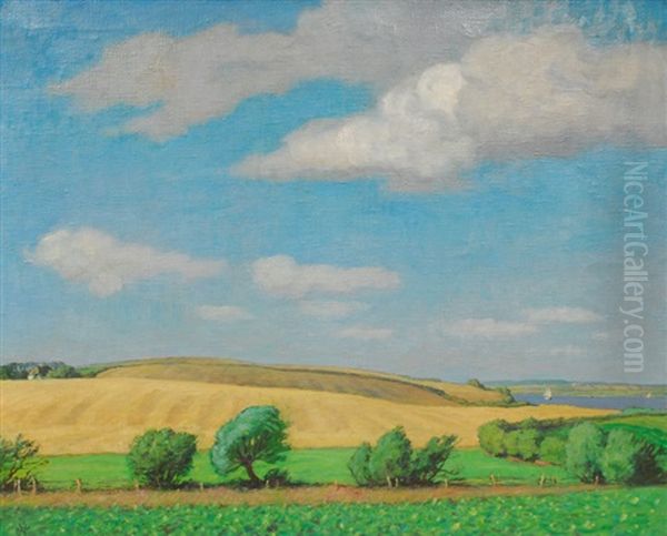 View On The Danish Peninsula Holnis Oil Painting by Otto Heinrich Engel