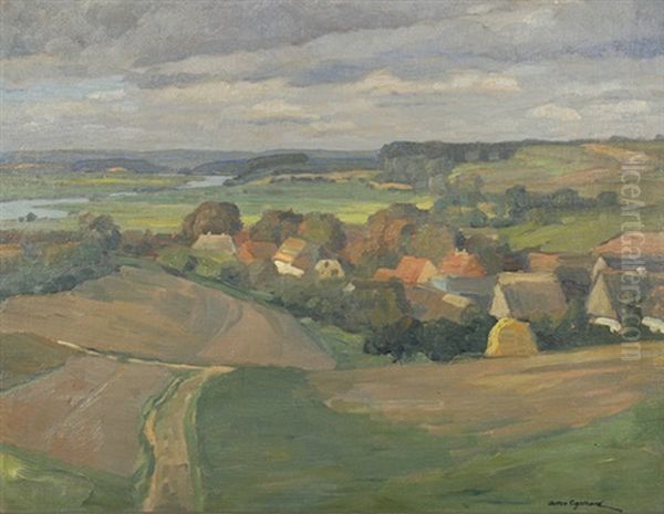 Kleines Dorf Oil Painting by Anton (Johann A.) Engelhard