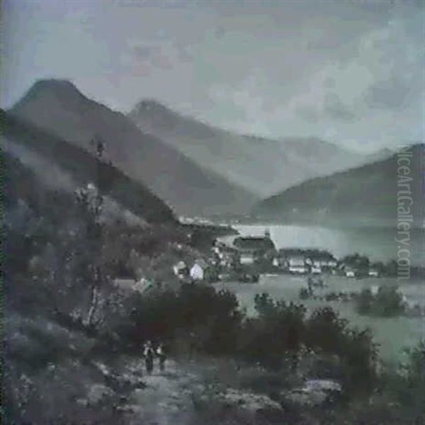 Sommertag Am Tegernsee Oil Painting by Georg Engelhardt