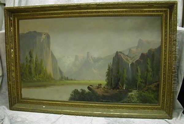 Yosemite Valley Oil Painting by Joseph John Engelhardt