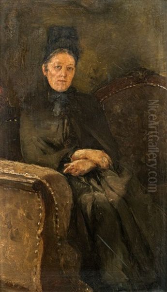 Mutter Des Kunstlers Oil Painting by Josef Engelhart