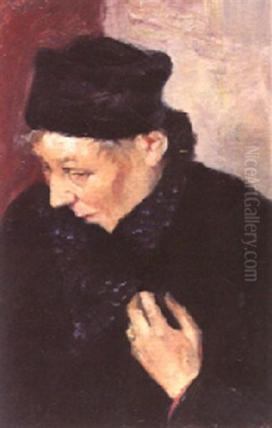 Portrat Einer Dame Oil Painting by Josef Engelhart