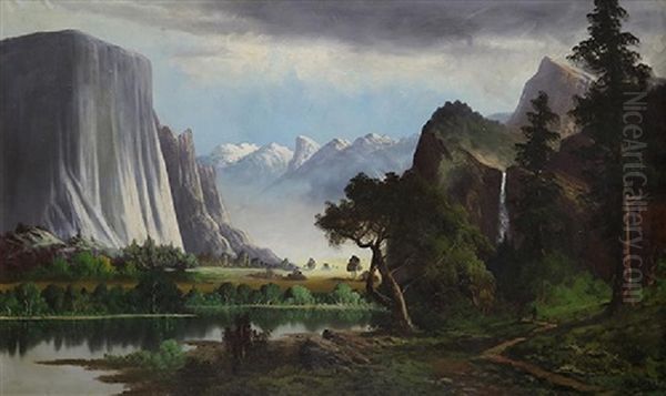 View Of Yosemite Oil Painting by John Englehart